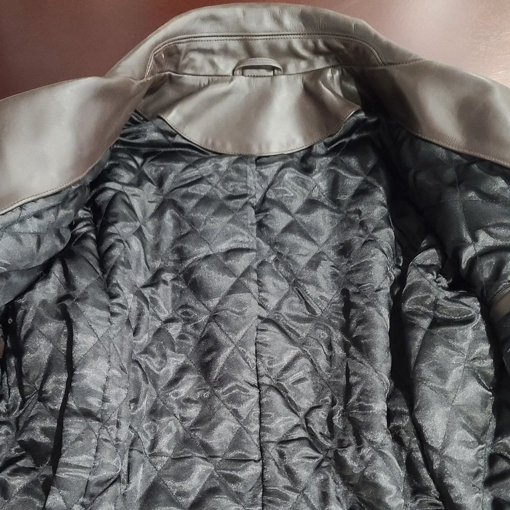 Tiger of Sweden Brown Leather Motorcycle Jacket - Picture 9 of 12